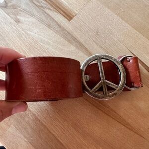 Leather peace belt
